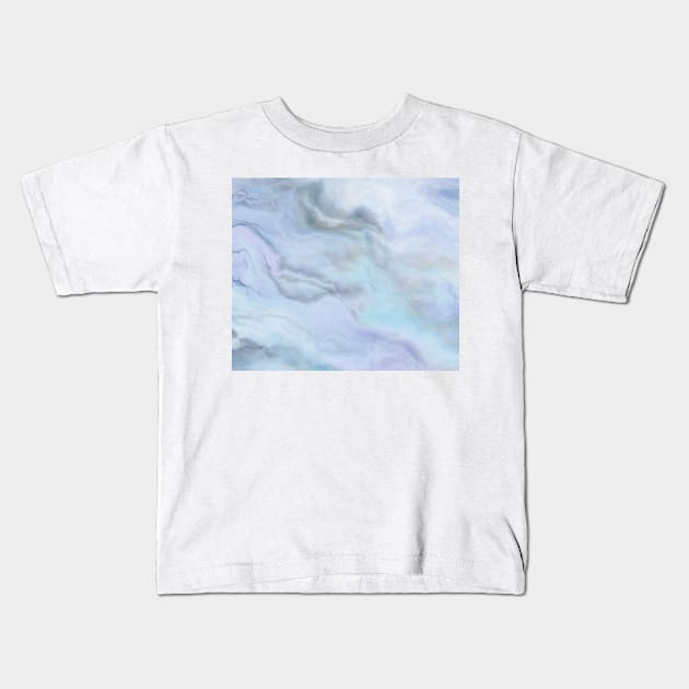 Violet skies opal Kids T-Shirt by RoseAesthetic